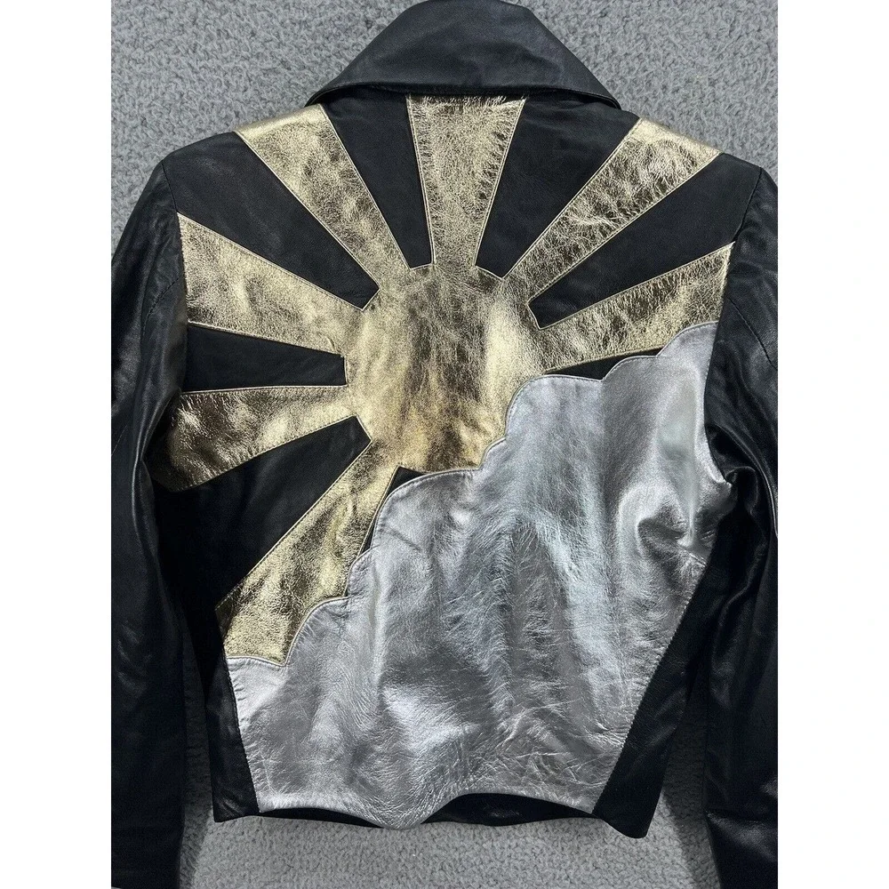 Free People Pierre Rioufol Sun Shining Leather Jacket